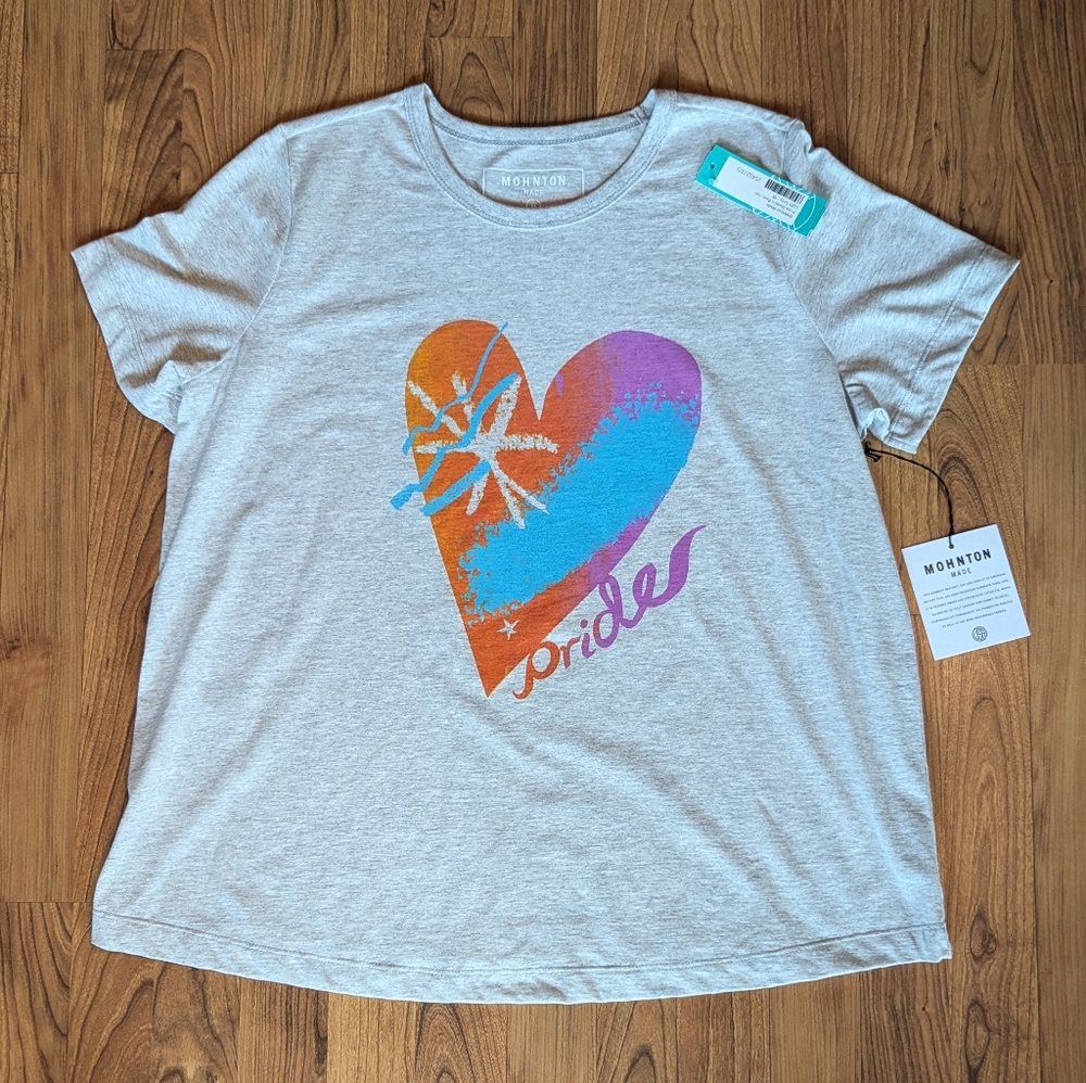 🌈Mohnton Made Kah Yangni Pride T-Shirt in Gray and Pink, Size 1X